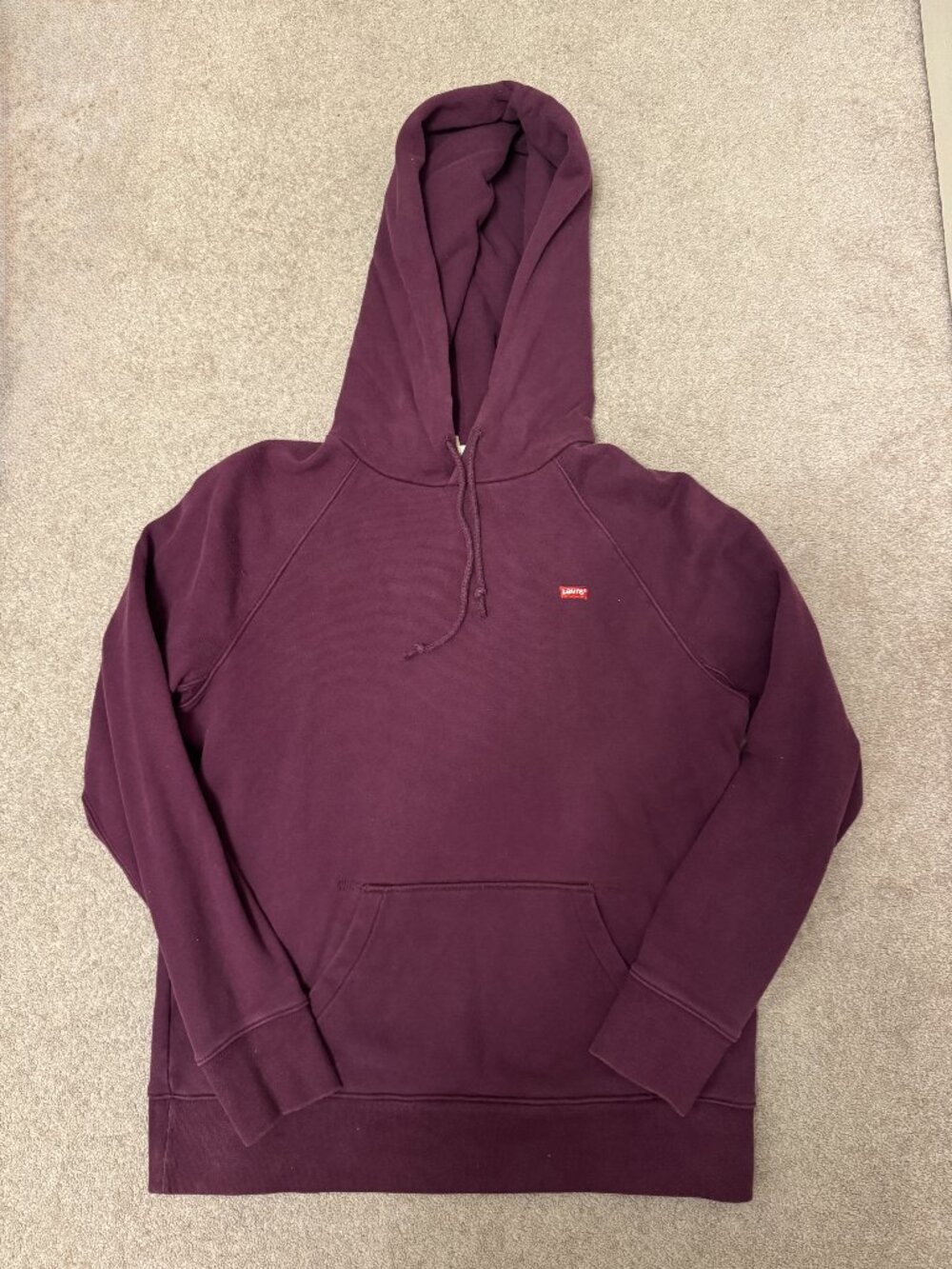 Levi's Cotton Hoodie (Purple) - Small